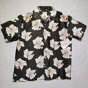 NWT Men's Massive Luxury Crinkle Short‎ Sleeve Shirt M